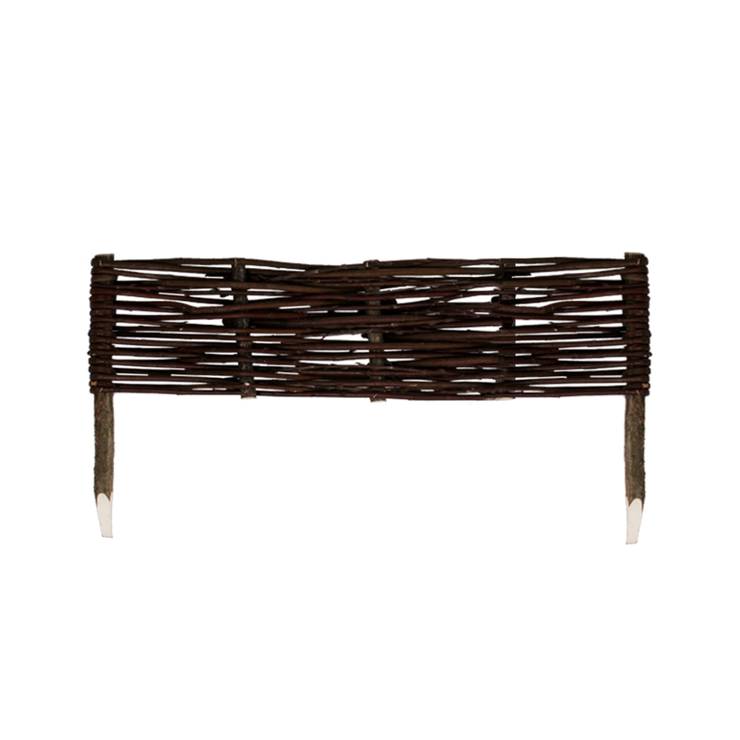 set of 5 wicker garden panels