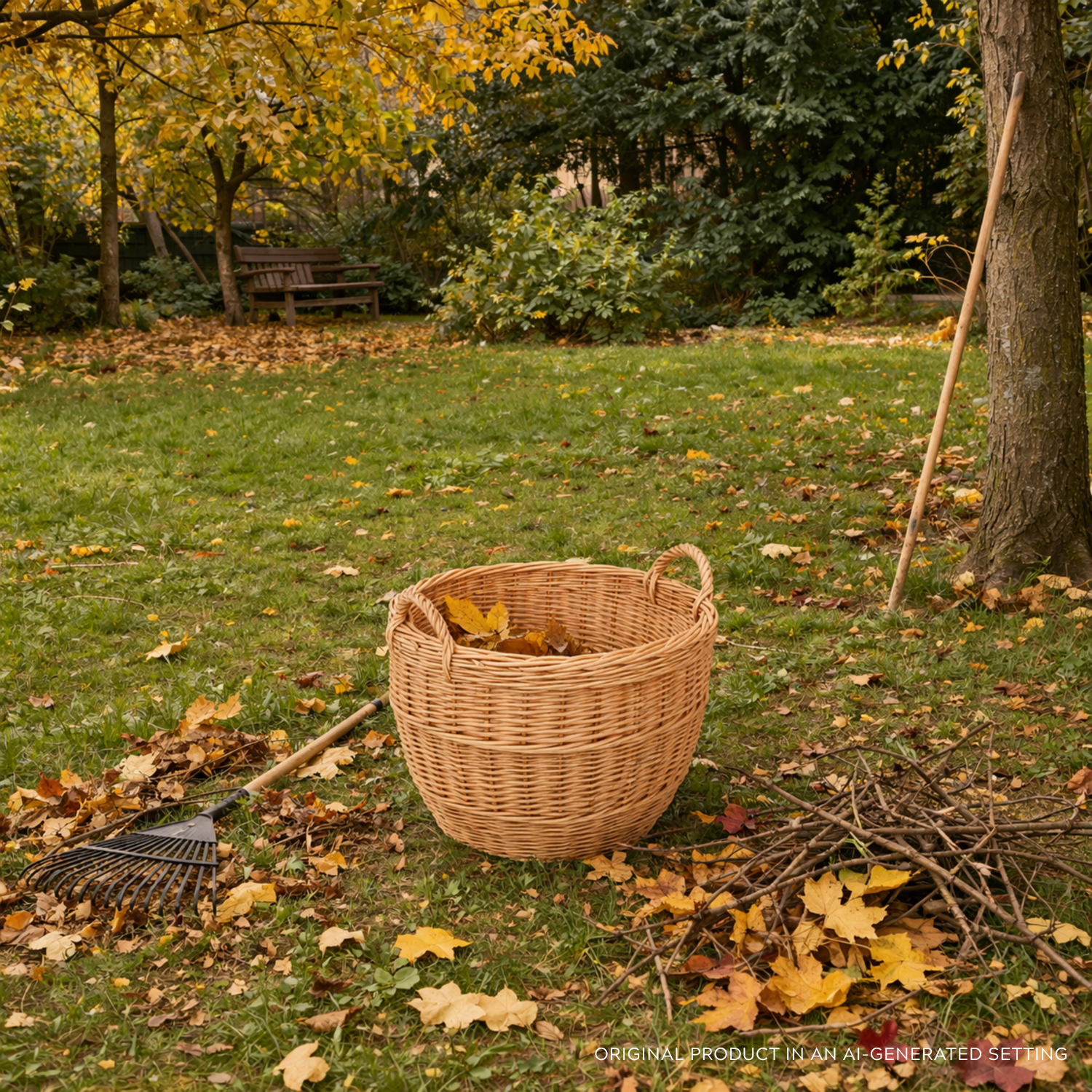 Weidenkorb für den Garten
